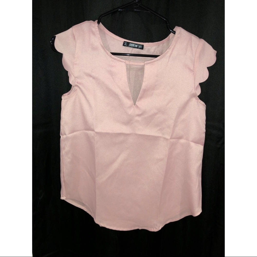 SheIn dark pink blouse